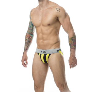 Mob - jock clasico stripe amarillo talla s