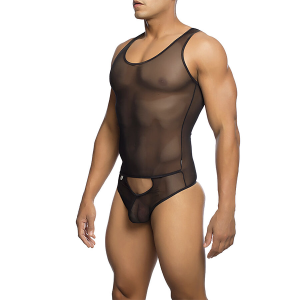 Mob - bodysheer transparte negro talla s/m