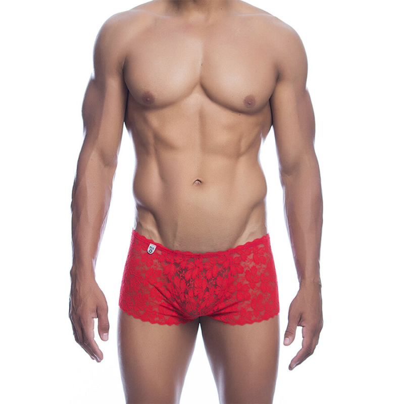 Mob - boxer encaje rojo talla s/m