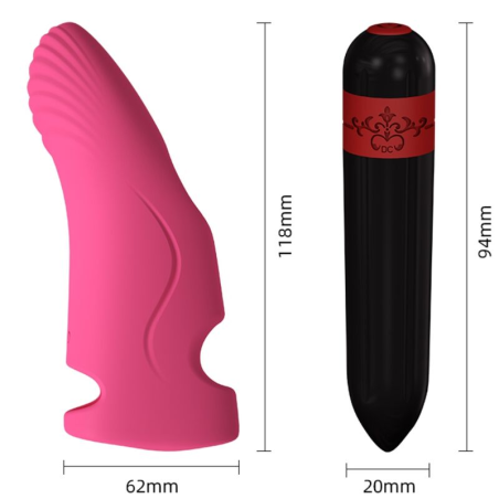 Armony - aurora vibrador dedal fucsia