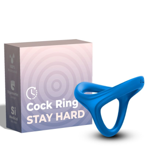 Armony - tresor anillo doble silicona azul