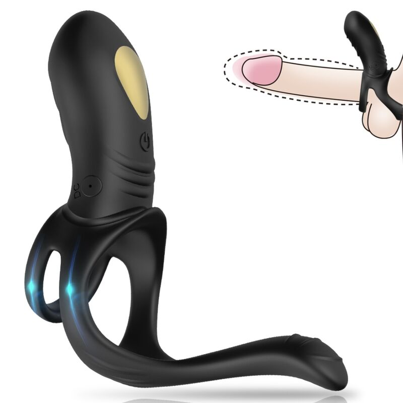 Armony - joy jumper anillo vibrador parejas & plug anal negro