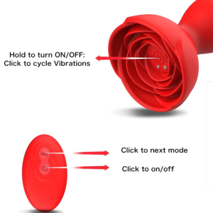 Armony - extreme a bloom rosa vibrador & plug anal control remoto rojo