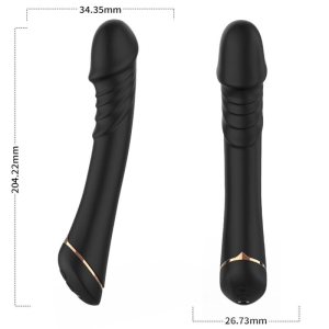 Armony - dildo vibrador silicona negro