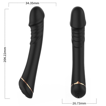 Armony - dildo vibrador silicona negro
