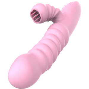 Armony - vibrador multifuncion con lengua estimuladora efecto calor rosa