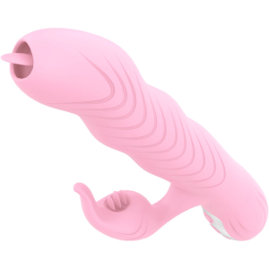 Armony - marcia vibrador & thrusting doble lengua efecto calor rosa