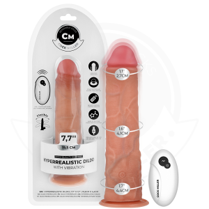 Cock miller - dildo hiperrealÍstico vibraciÓn con control remoto 19,5 cm