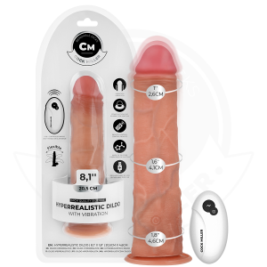 Cock miller - dildo hiperrealÍstico vibraciÓn con control remoto 20,5 cm