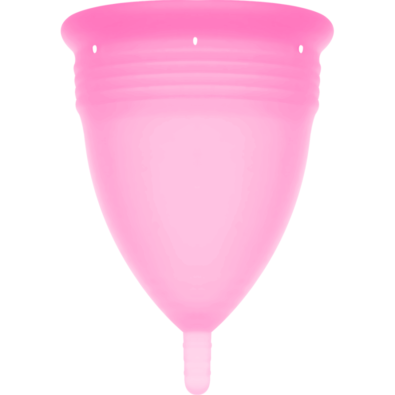Stercup - copa menstrual fda silicona rosa - talla l