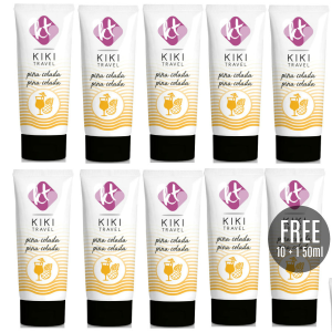 KikÍ travel - lubricante sabor a piÑa colada 50 ml 10 + 1 gratis