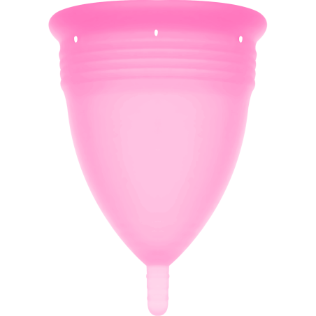 Stercup - copa menstrual fda silicona rosa - talla s