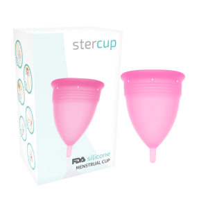 Stercup - copa menstrual fda silicona rosa - talla s