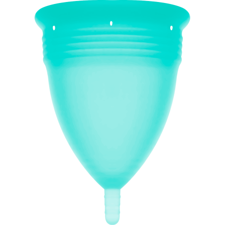 Stercup - copa menstrual fda silicona aquamarina - talla s