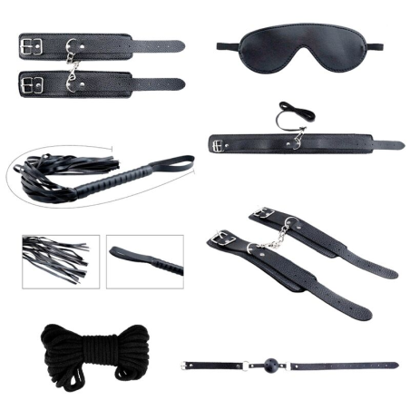Alive - secret desires kit 7 piezas bdsm negro