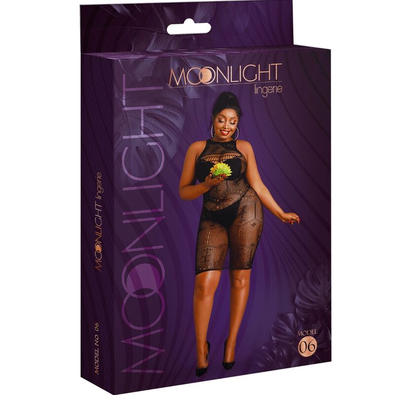 Moonlight - modelo 6 vestido negro talla Única / plus size