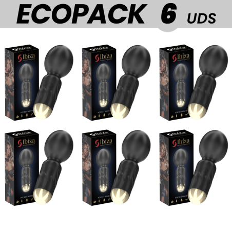 Ecopacks 6 uds - ibiza vibrador masajeador wand de bolsillo