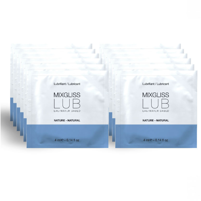 Mixgliss - lubricante base de agua natural 12 monodosis 4 ml