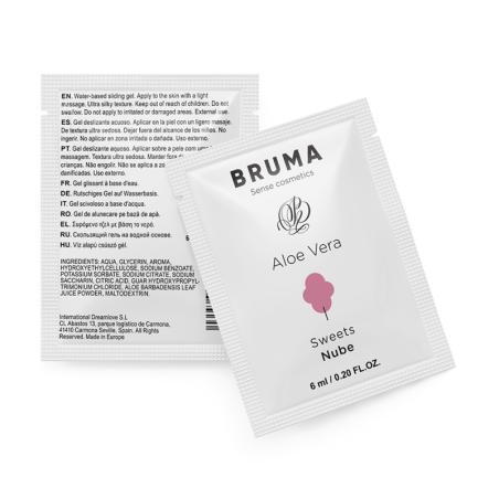 Bruma - 6 ml gel deslizante con aloe vera sabor a nube