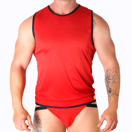 Macho - camiseta roja l/xl