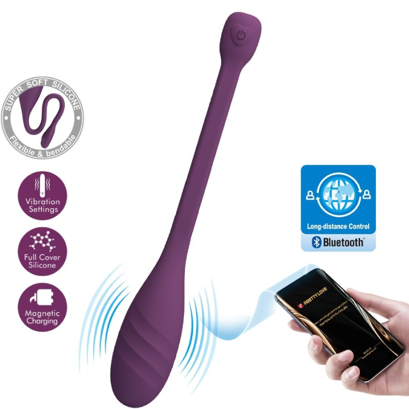 Pretty love - leviathan vibrador controlado por app morado
