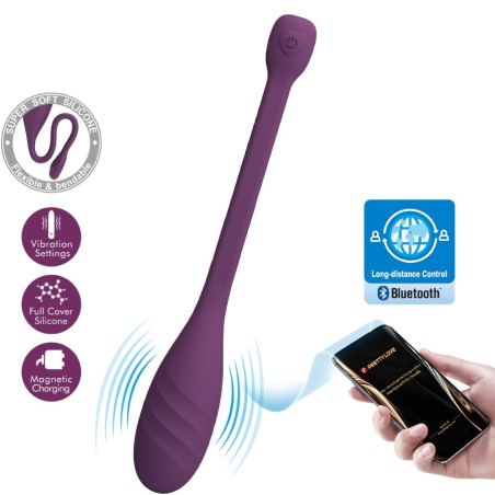Pretty love - leviathan vibrador controlado por app morado