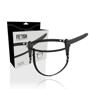 Fetish submissive harness - silicona negro 15 cm