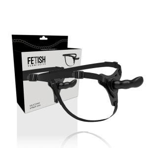 Fetish submissive harness - silicona negro g-spot 16 cm