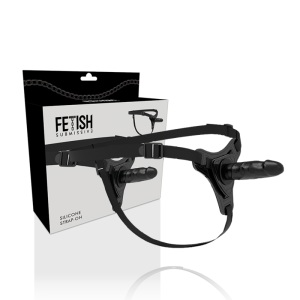 Fetish submissive harness - silicona negro realistic 15 cm