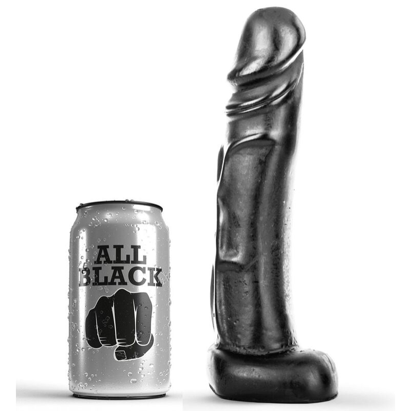 All black - dildo 22 cm