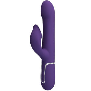 Pretty love - zalin vibrador rabbit perlas 4 en 1 morado