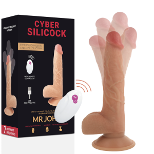 Cyber silicock - realÍstico control remoto mr john 23.88 cm -o- 4.3 cm