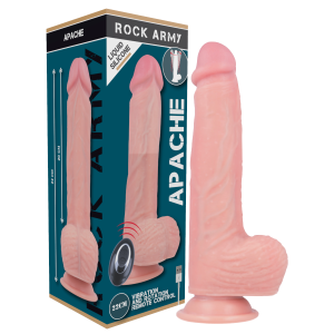 Rockarmy - apache vibrador realÍstico control remoto liquid silicone 20.5 cm -o- 4.62 cm