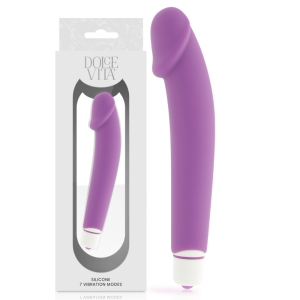 Dolce vita - realistic vibrador silicona lila