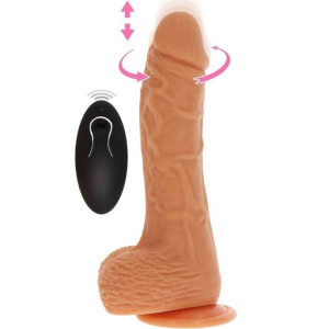 Get real - dildo vibrador rotador up&down natural