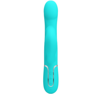Pretty love - vibrador rabbit perlas verde agua
