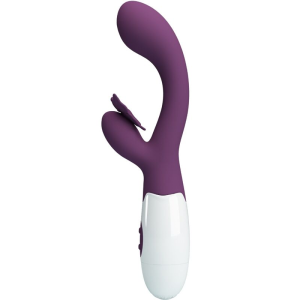 Pretty love - butterfly kiss vibrador rabbit & estimulador punto g morado