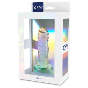 X ray - clear dildo transparente 12 cm -o- 2.6 cm