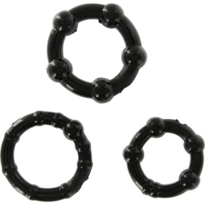Seven creations - juego tres anillos pene negro