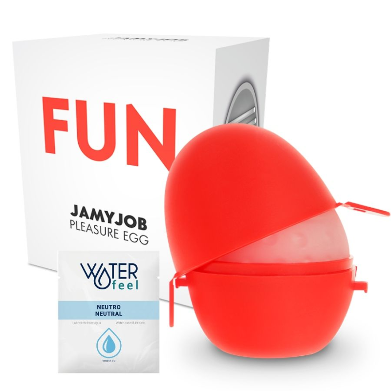 Jamyjob - huevo masturbador discreto edicion rojo fun