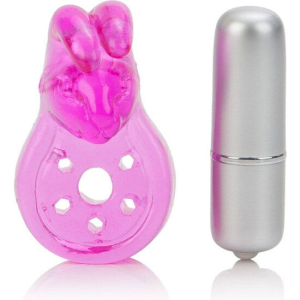 Calexotics - micro vibe arouser bunny anillo vibrador rosa
