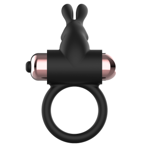 Coquette chic desire - cock ring anillo vibrador negro / gold