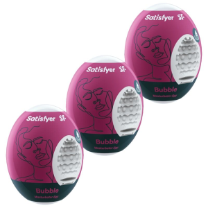 Satisfyer - 3 huevos masturbadores bubble
