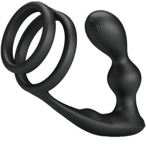 Pretty love - marshall anillo para pene + plug anal vibratorio & control remoto