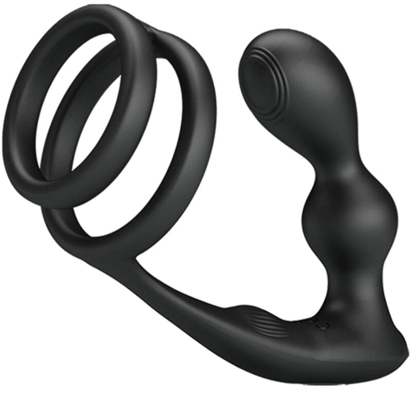 Pretty love - marshall anillo para pene + plug anal vibratorio & control remoto