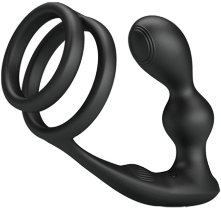 Pretty love - marshall anillo para pene + plug anal vibratorio & control remoto