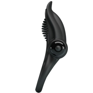 Pretty love - doble anillo vibrador + estimulador clÍtoris 10 vibraciones negro