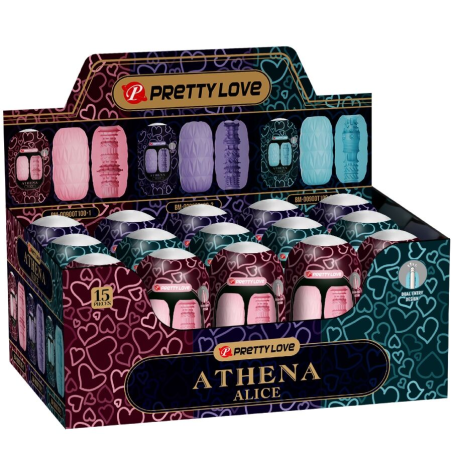 Pretty love - athena alice pack 15 masturbadores masculinos varios