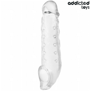Addicted toys - funda para el pene transparente talla s 23 cm