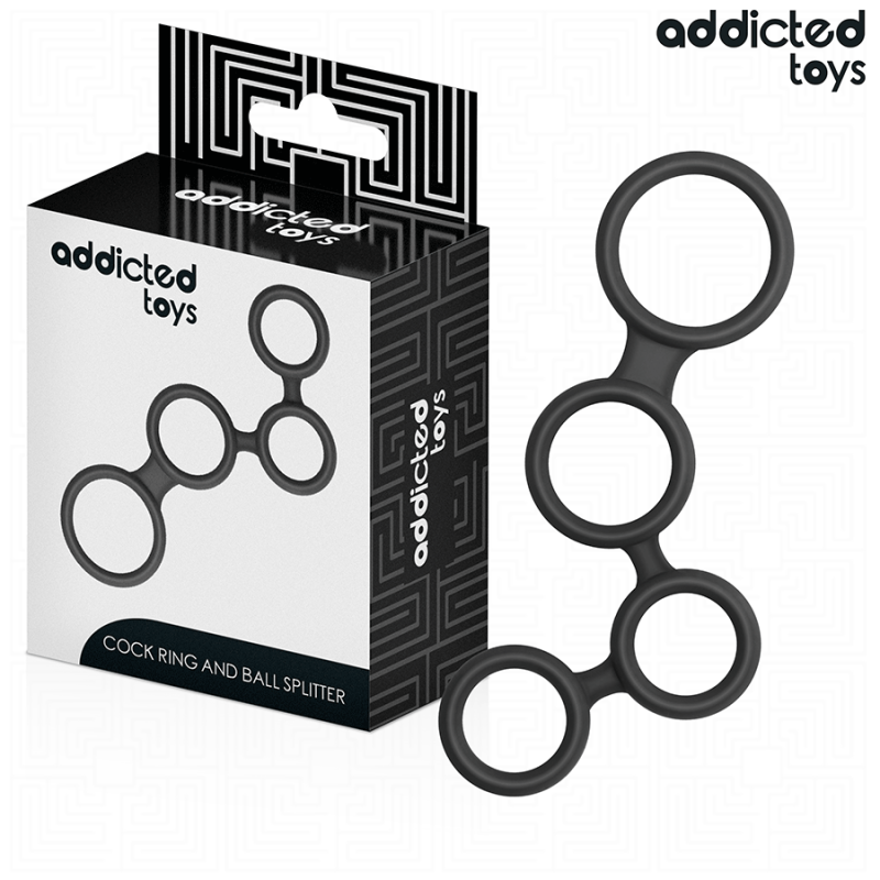 Addicted toys - anillo para el pene con divisores para testÍculos